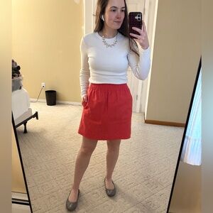 J. Crew Mercantile Smocked Skirt